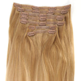 26 Inch Long AquaLyna Ultra Narrow Clip In Hair Extensions