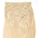 24 Inch Long AquaLyna Ultra Narrow Clip In Hair Extensions
